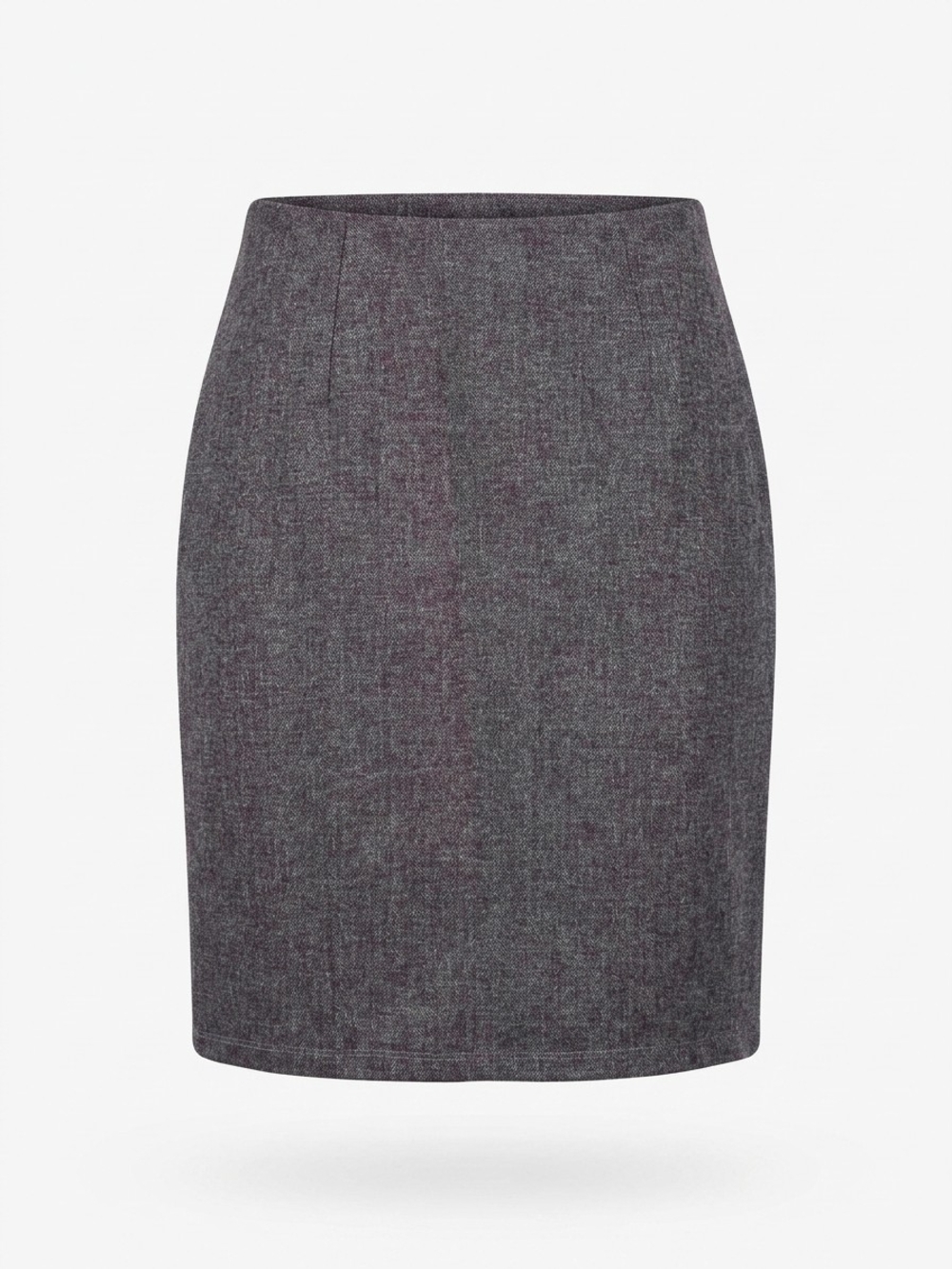 Liverpool Charcoal Heather Midi Pencil Skirt - Grey